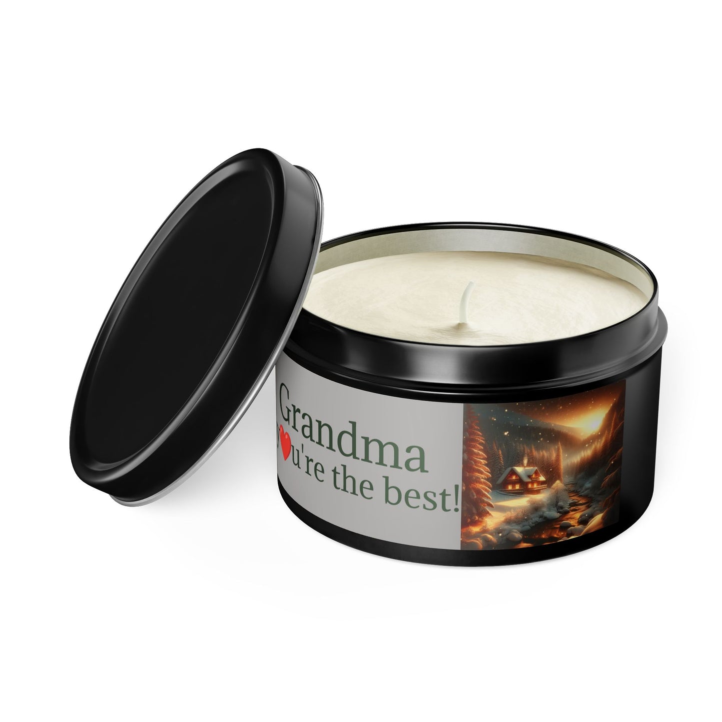 Candle Gift for Grandma - Tin Candles