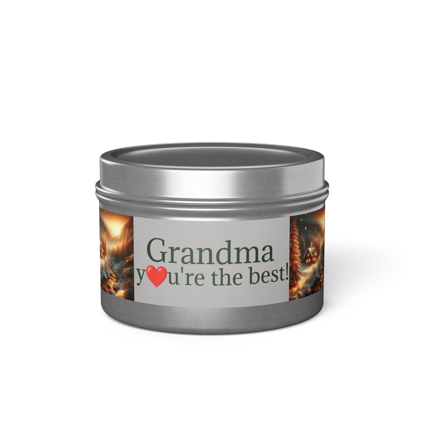 Candle Gift for Grandma - Tin Candles