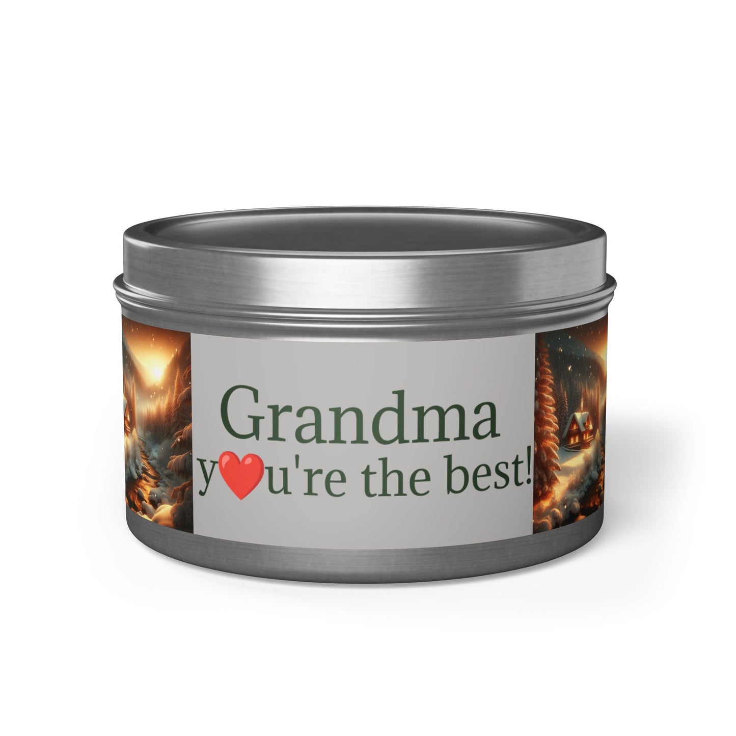 Candle Gift for Grandma - Tin Candles