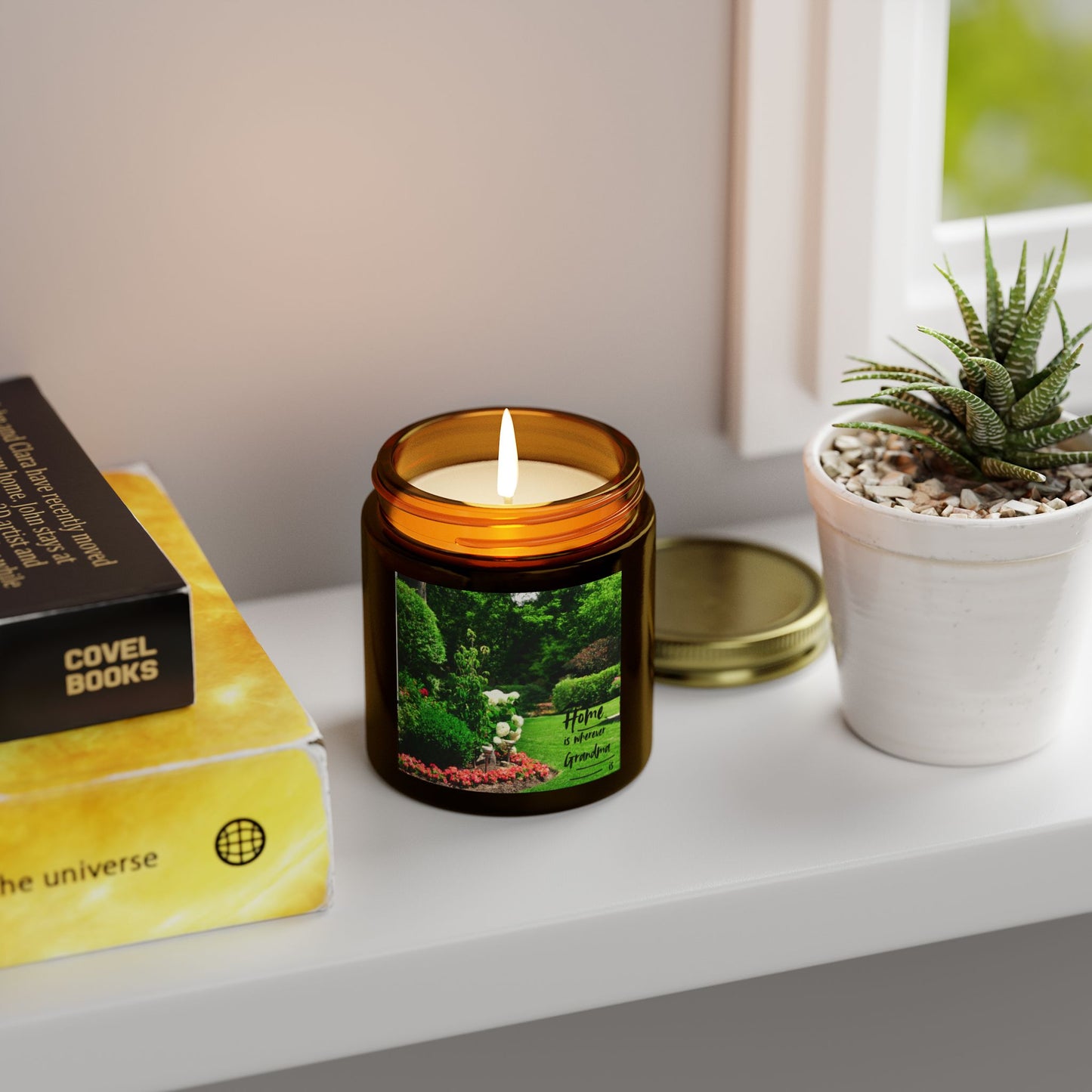 Candle, Grandma is Where We Feel Home - Coconut Apricot Wax