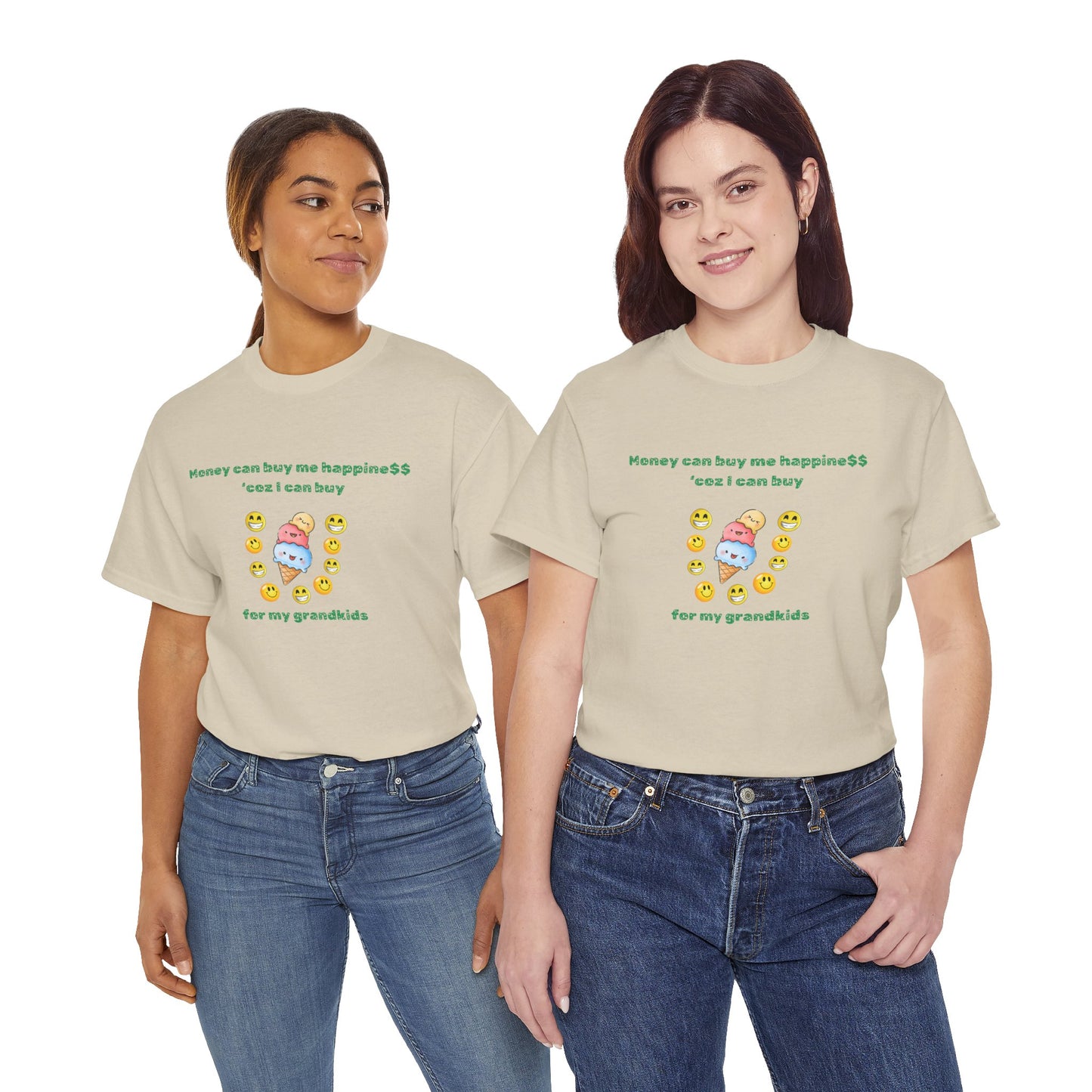 Grandparents Unisex Tee - Money Can Buy Happiness Design