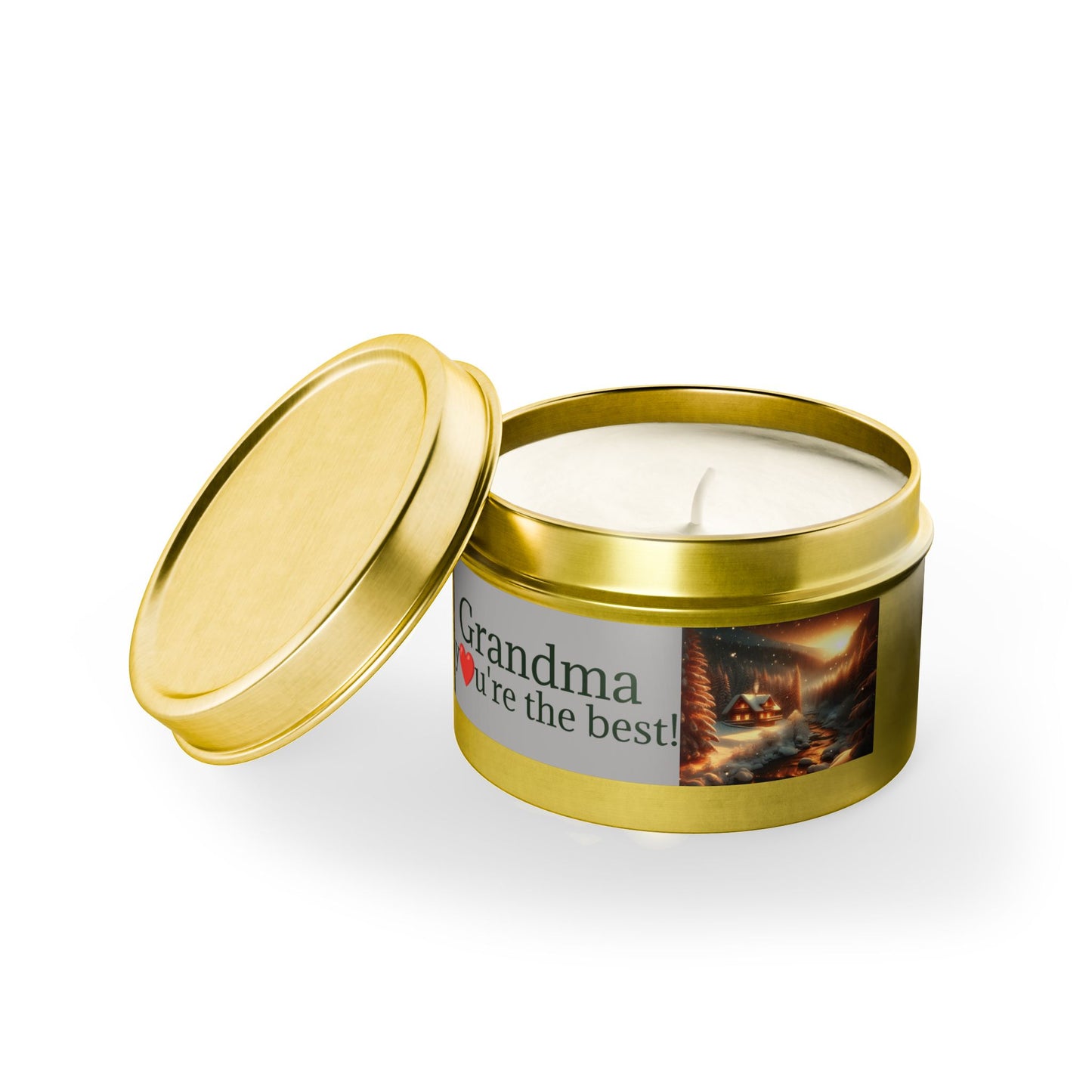 Candle Gift for Grandma - Tin Candles