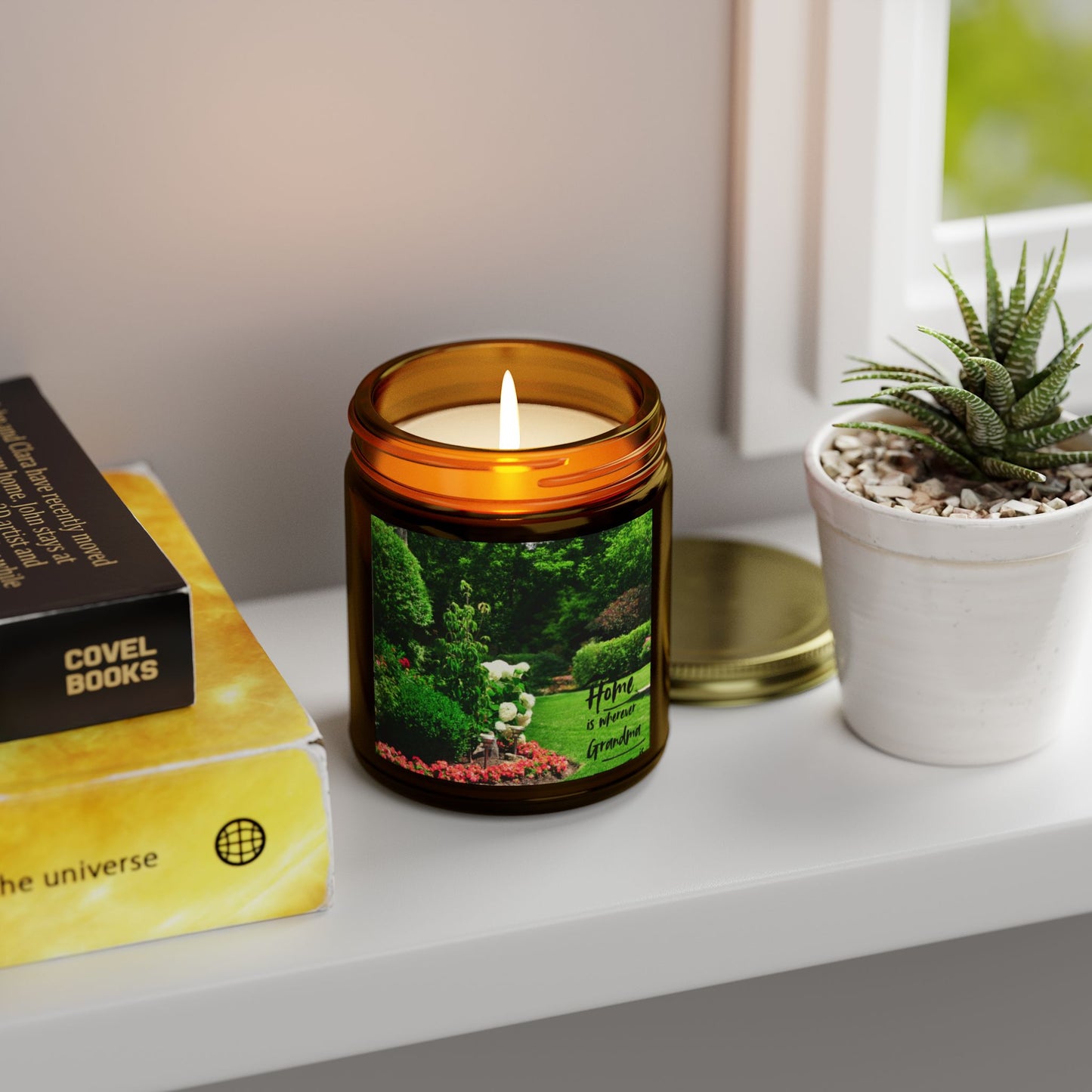 Candle, Grandma is Where We Feel Home - Coconut Apricot Wax