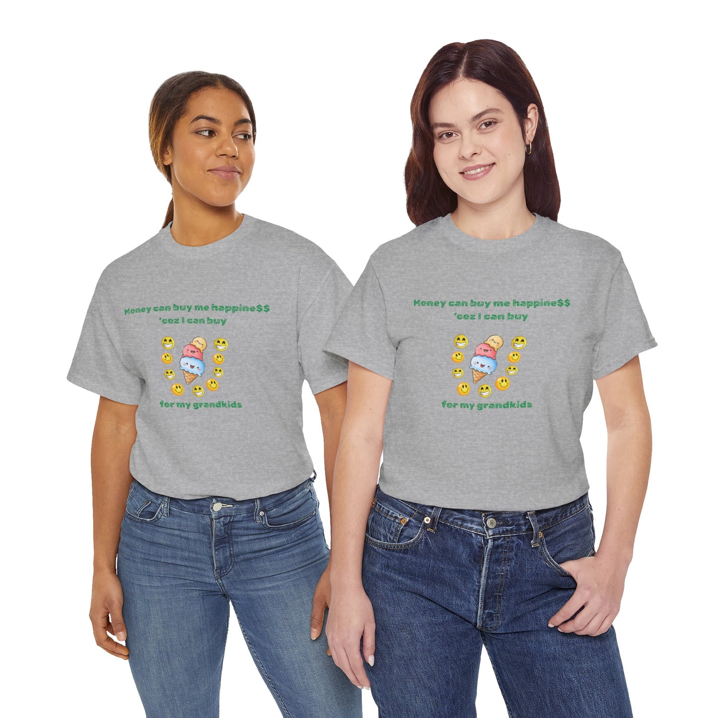 Grandparents Unisex Tee - Money Can Buy Happiness Design