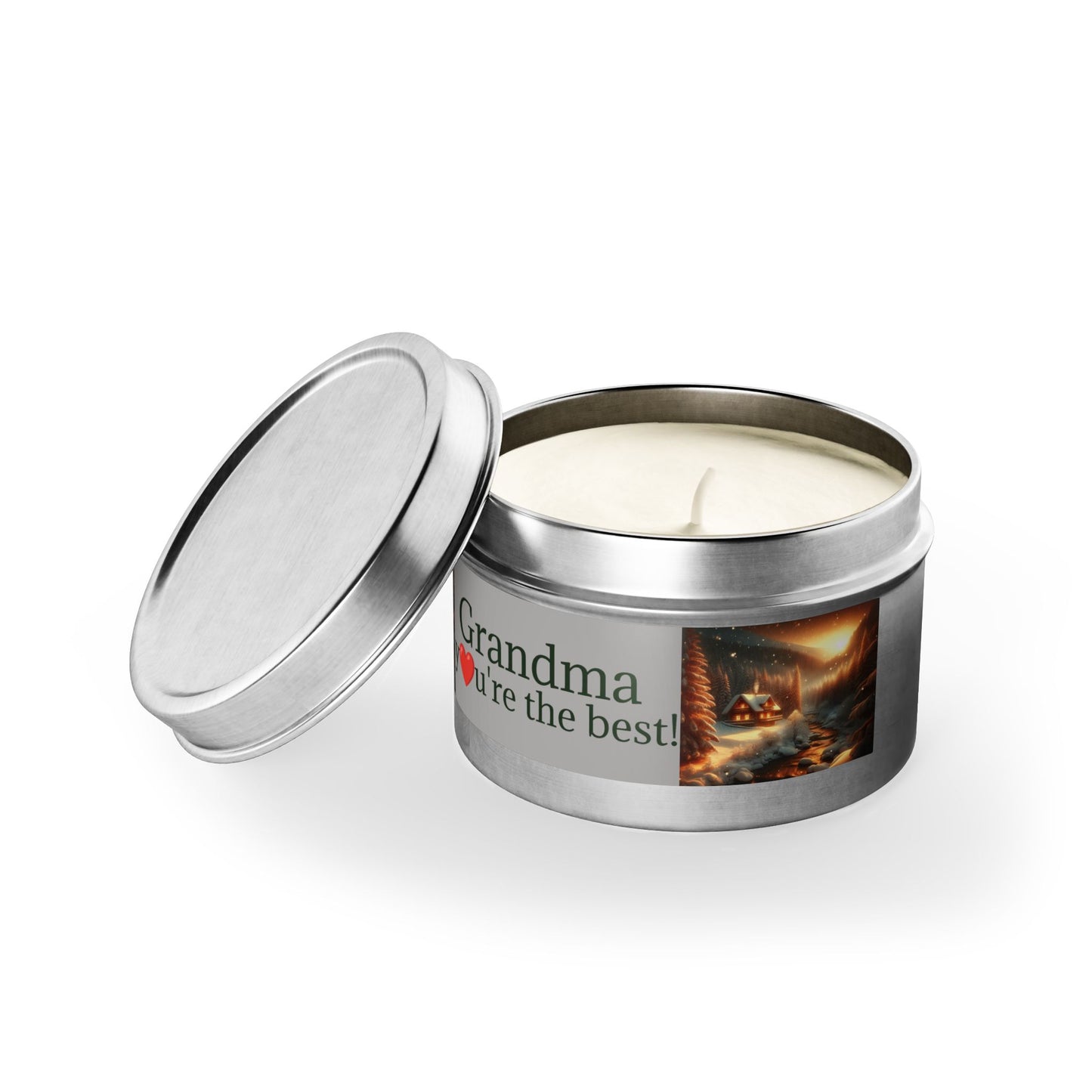 Candle Gift for Grandma - Tin Candles