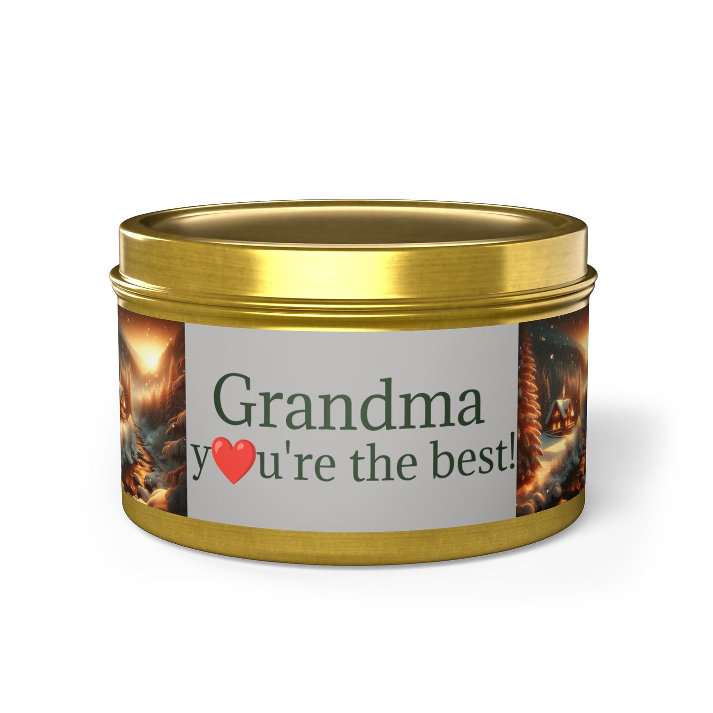 Candle Gift for Grandma - Tin Candles